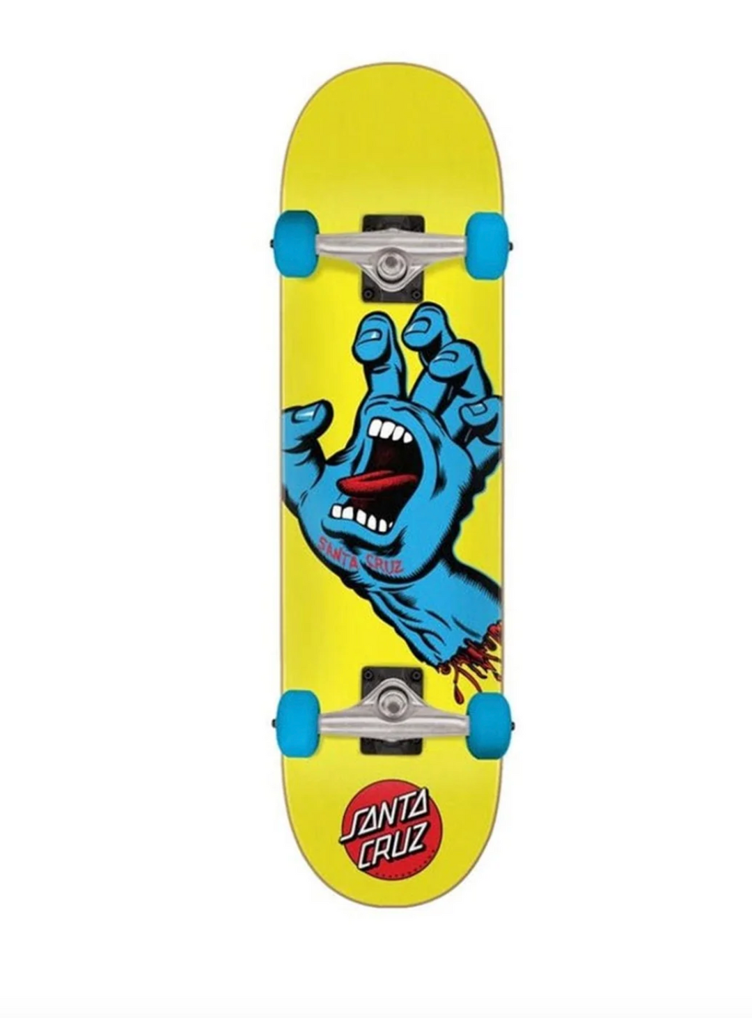 Patineta Santa Cruz Screaming Hand MINI 7.75" X 31" (Amarilla)
