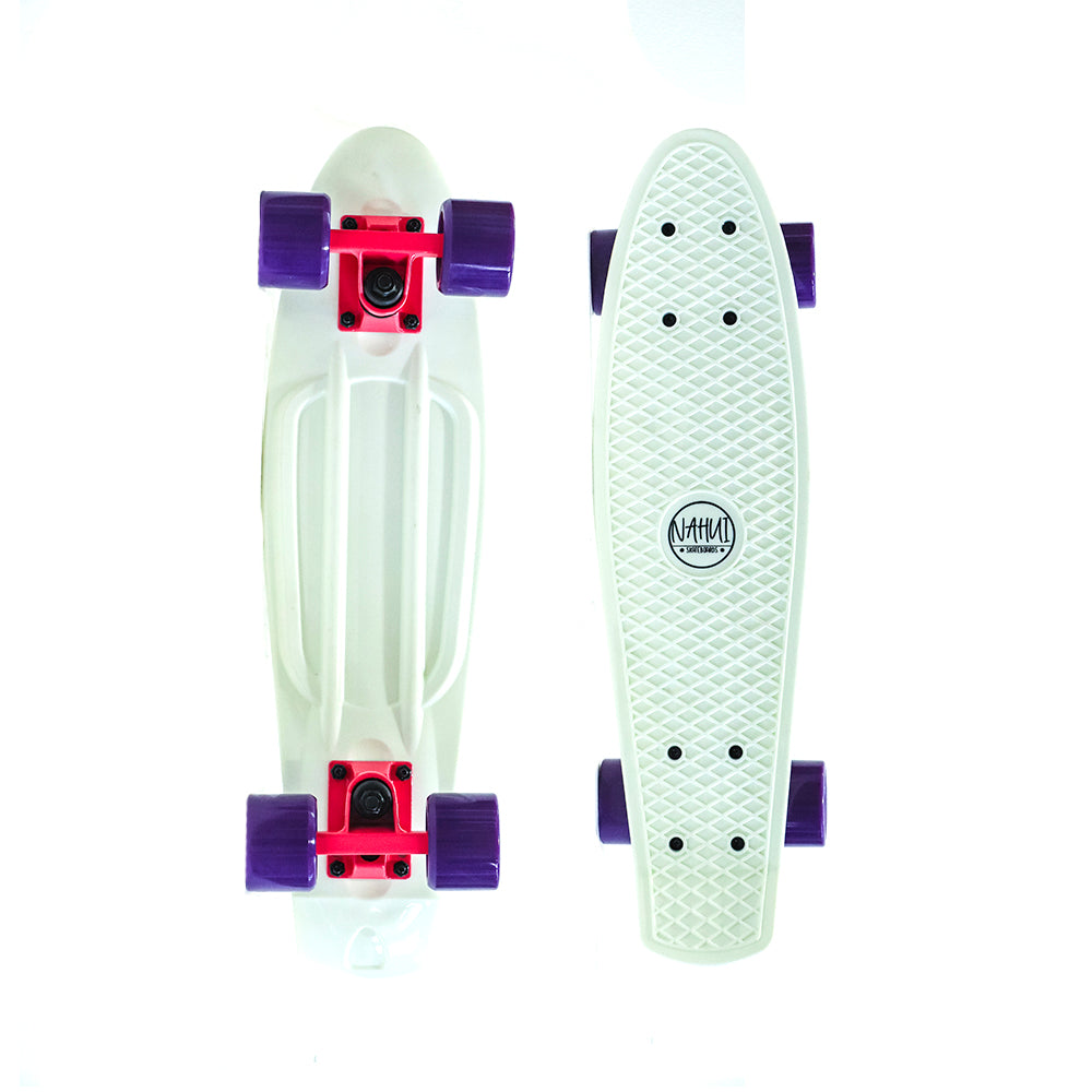 Patineta Tipo Penny Nahui Blanco/Morado 22"