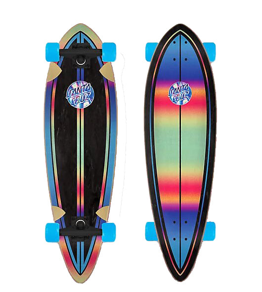 Longboard Santa Cruz Iridescent Dot Pintail 33" X 9.2"