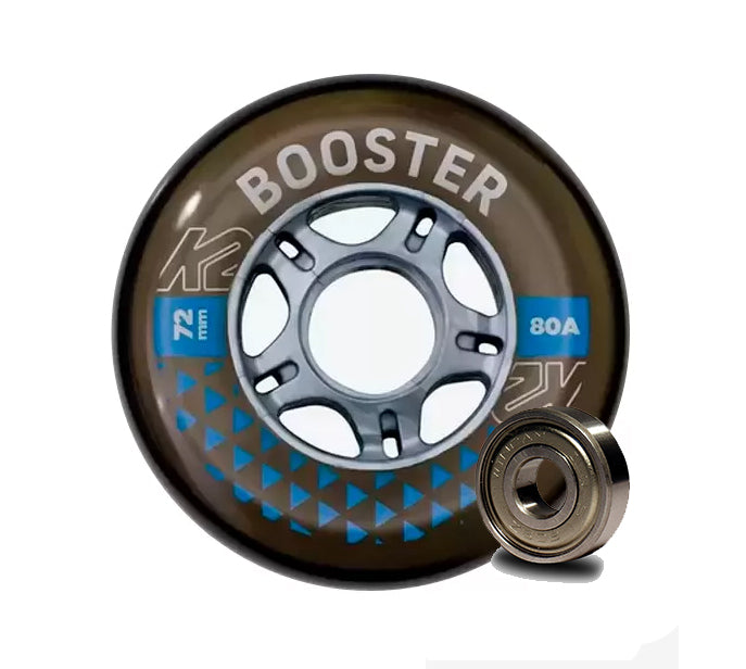 Ruedas K2 Booster Smoke 72mm/80a Con Baleros ILQ5