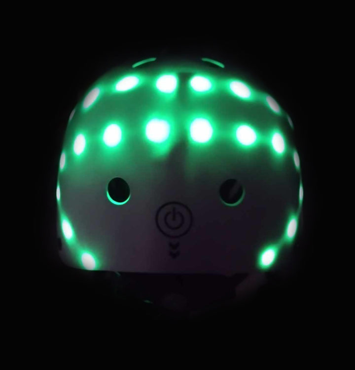 Casco Micro Flash con leds de luz