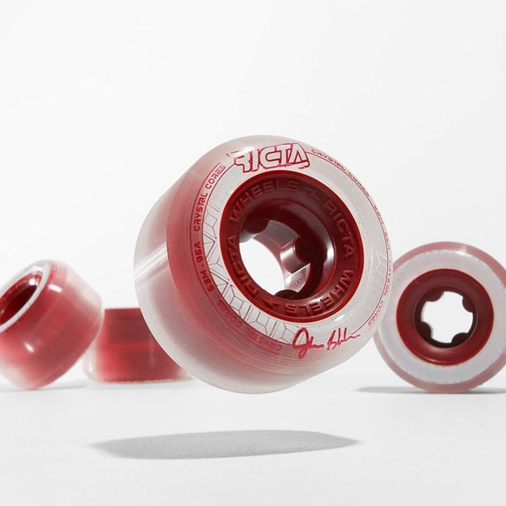 RUEDAS RICTA SHANAHAN CRISTAL 53/95A METALLIC RED
