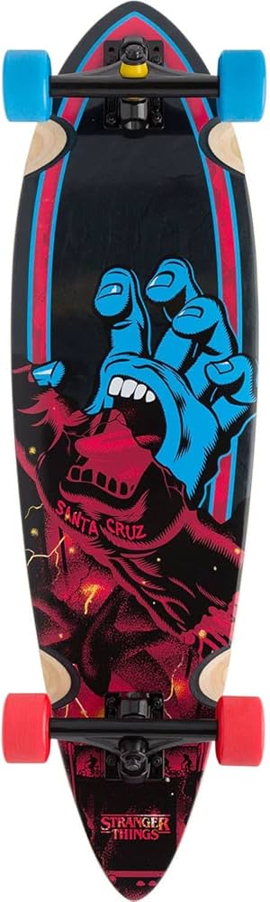PATINETA-LONGBOARD-SANTA CRUZ-STRANGER THINGS 9.2 X 33 IN PINTAIL (EXHIBICION)