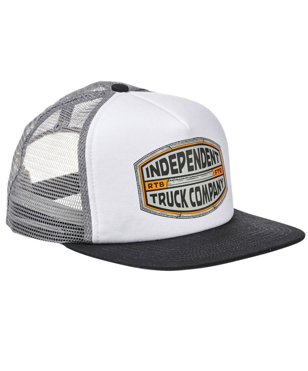 Gorra Independent Tucker Mid Gris/Blanco