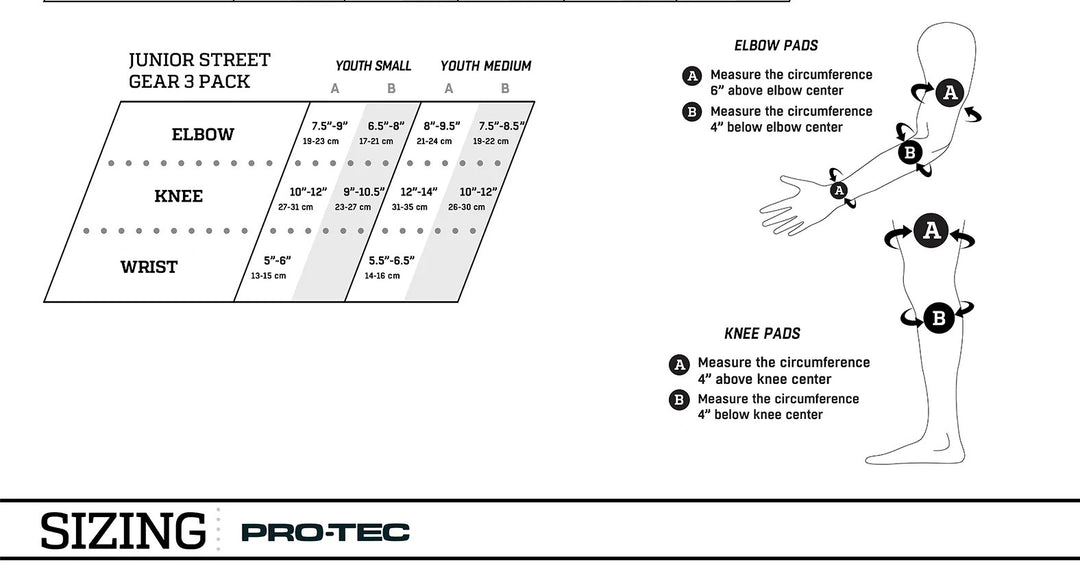 Set de Protecciones Pro Tec Street Gear Jr