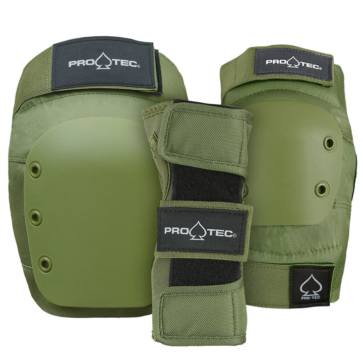PROTECCIONES-PRO TEC-OPEN ARMY VERDE