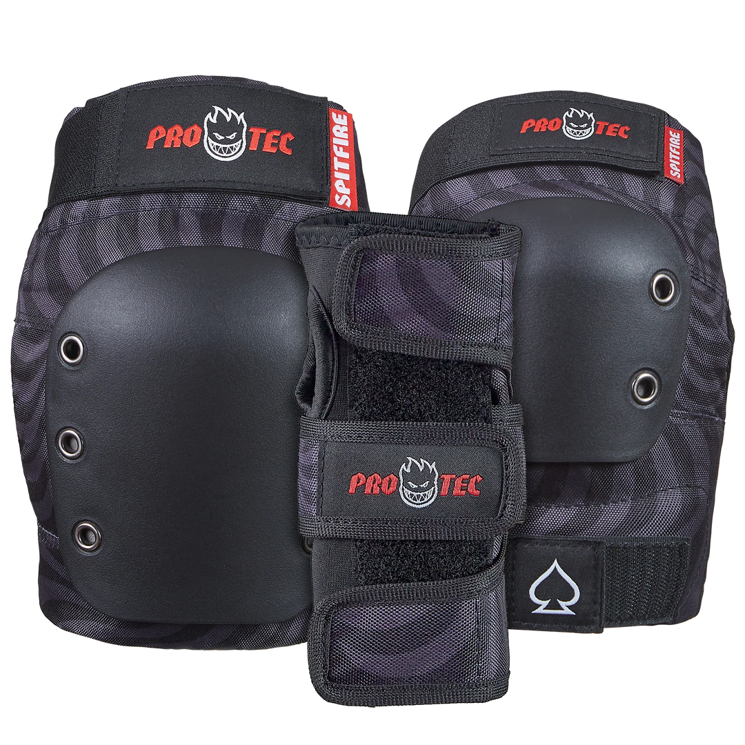 PROTECCIONES PRO TEC SPITFIRE BLACK PAQ 6PZ
