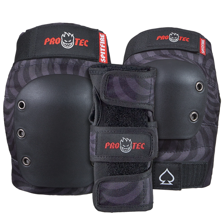 PROTECCIONES PRO TEC SPITFIRE BLACK PAQ 6PZ