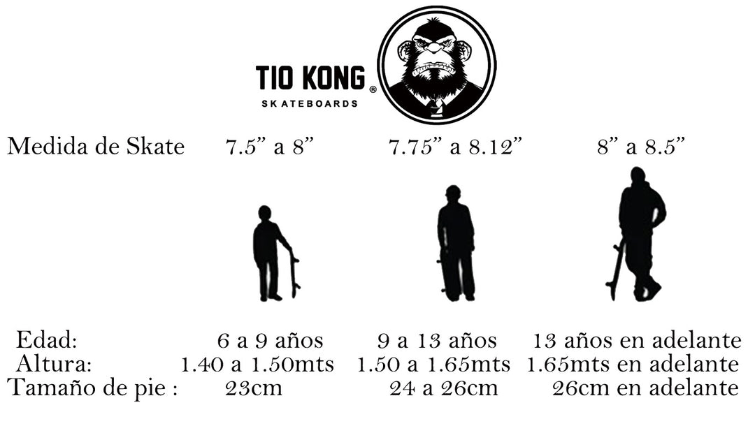 Patineta Tio Kong Craneos 8" X 31.6"