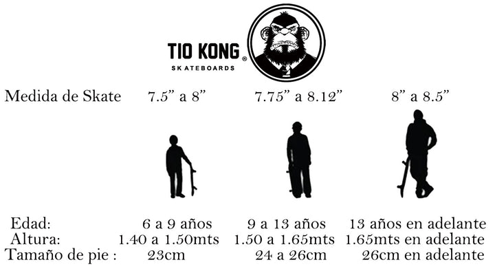 Patineta Tio Kong King of the Ocean Azul (7.5") (7.75")(8")