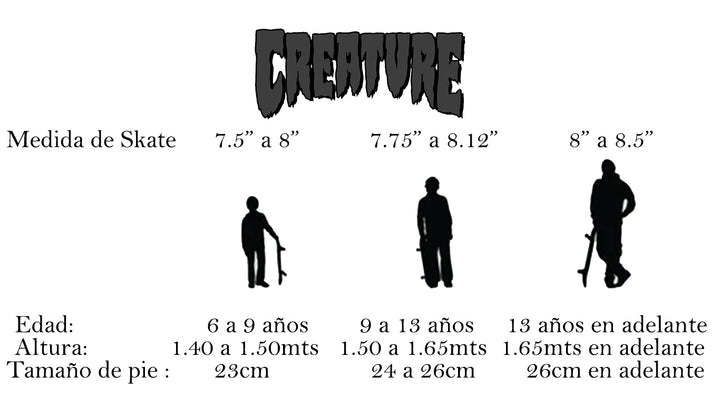 Patineta Creature Logo Outline 8.25" X 31.8"