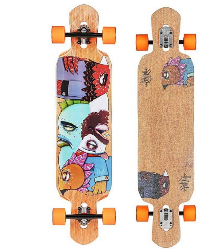 PATINETA-LONGBOARD-RIVIERA-WORD TO THE WISE 9.5 X 41 IN (EXHIBICION)