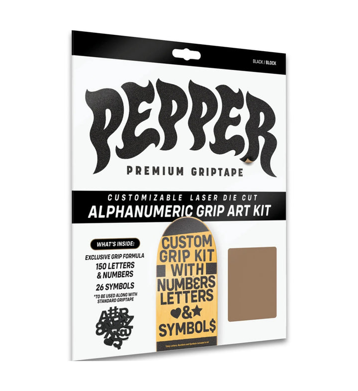 Lija para Skate Pepper Alphanumeric Kit