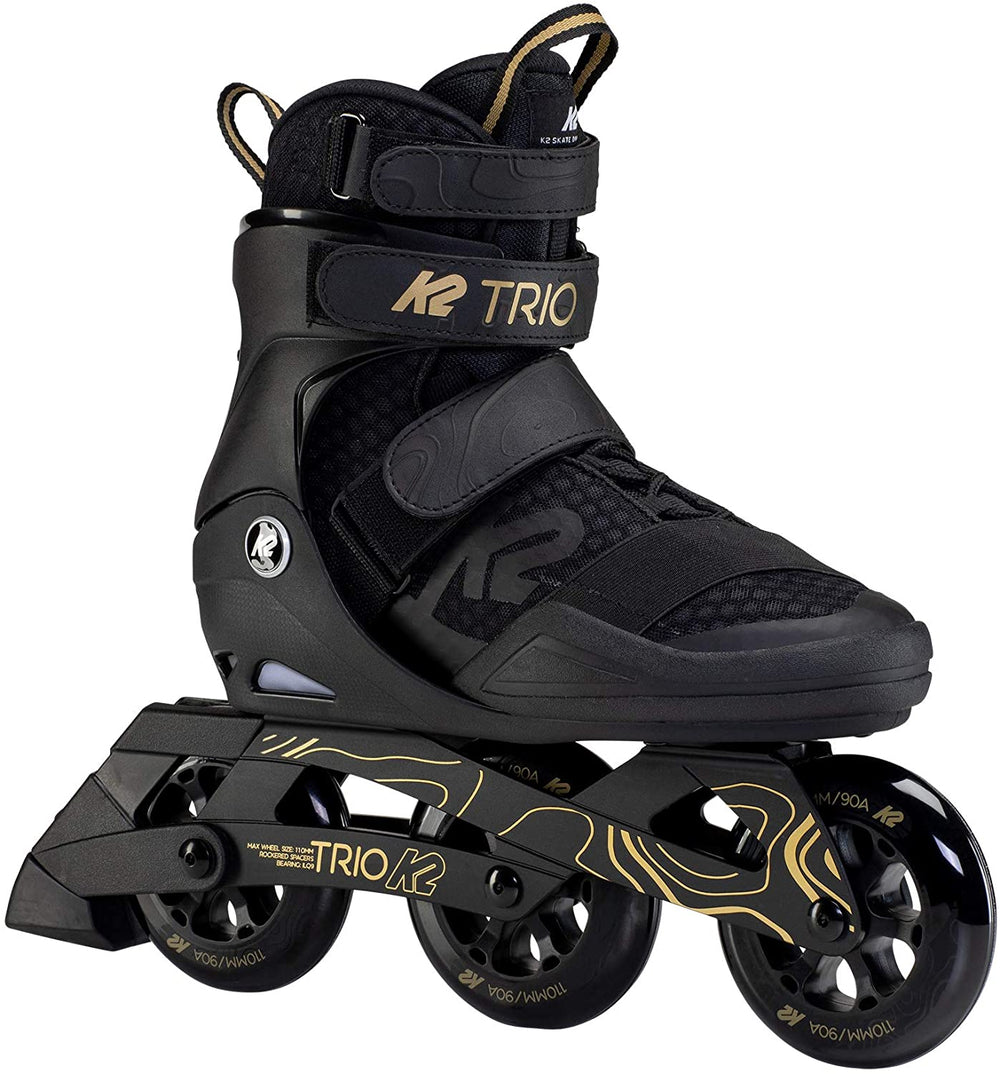 Patines en Linea K2 Trio 110mm Negro/Oro